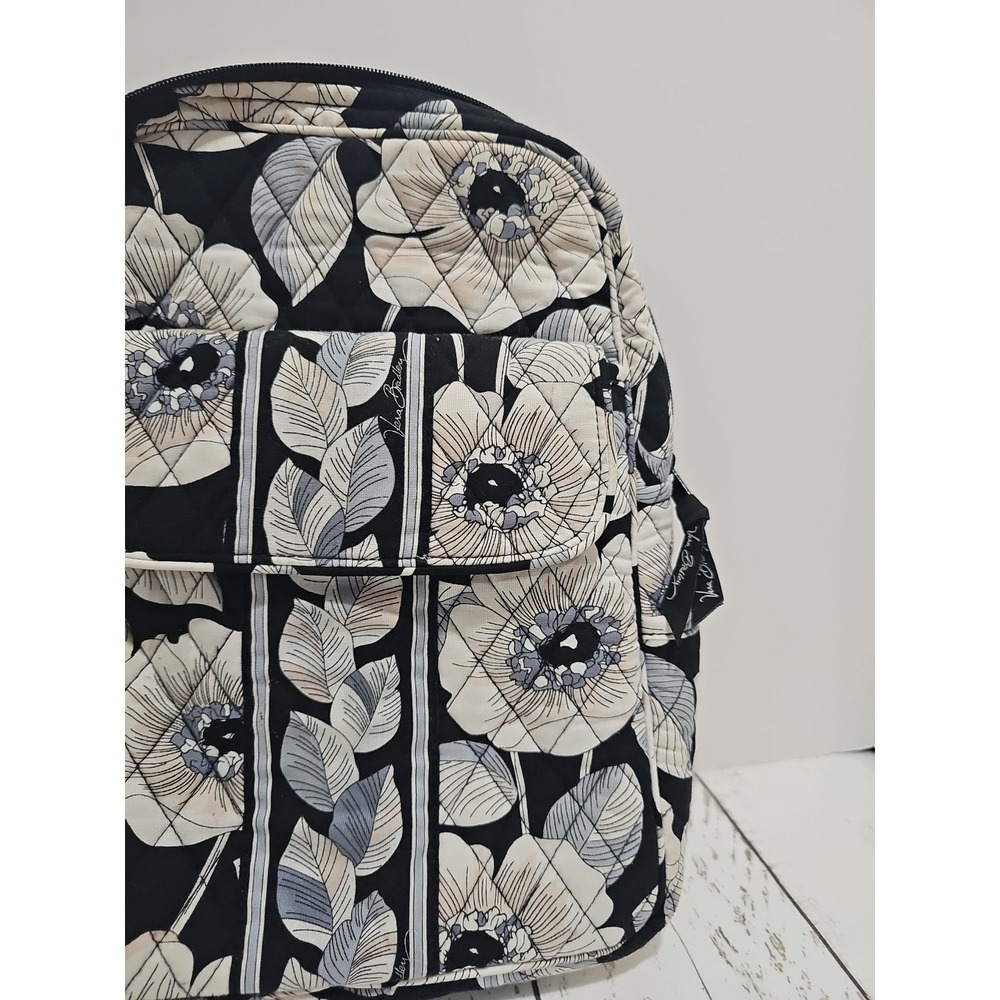 Vera Bradley Camellia Pattern Quilted Backpack - Picture 6 of 15